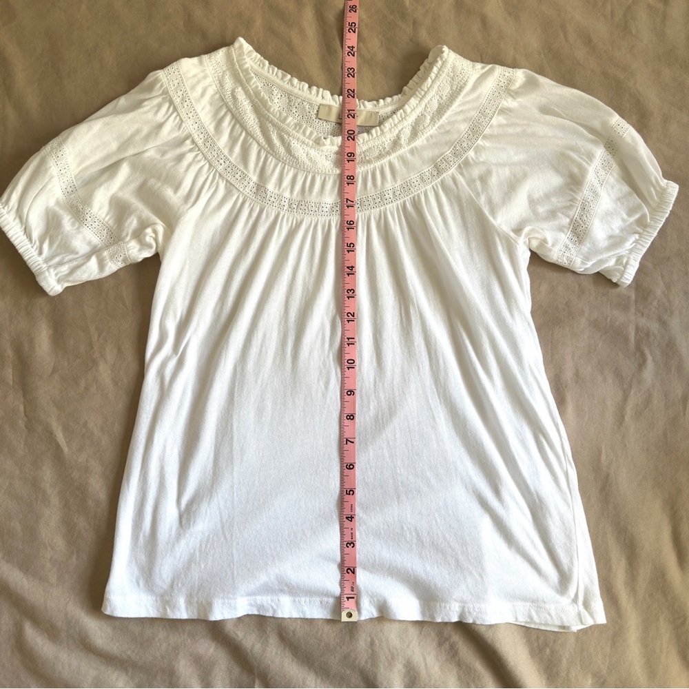 LOFT 100% Cotton White Tee - Picture 2 of 6